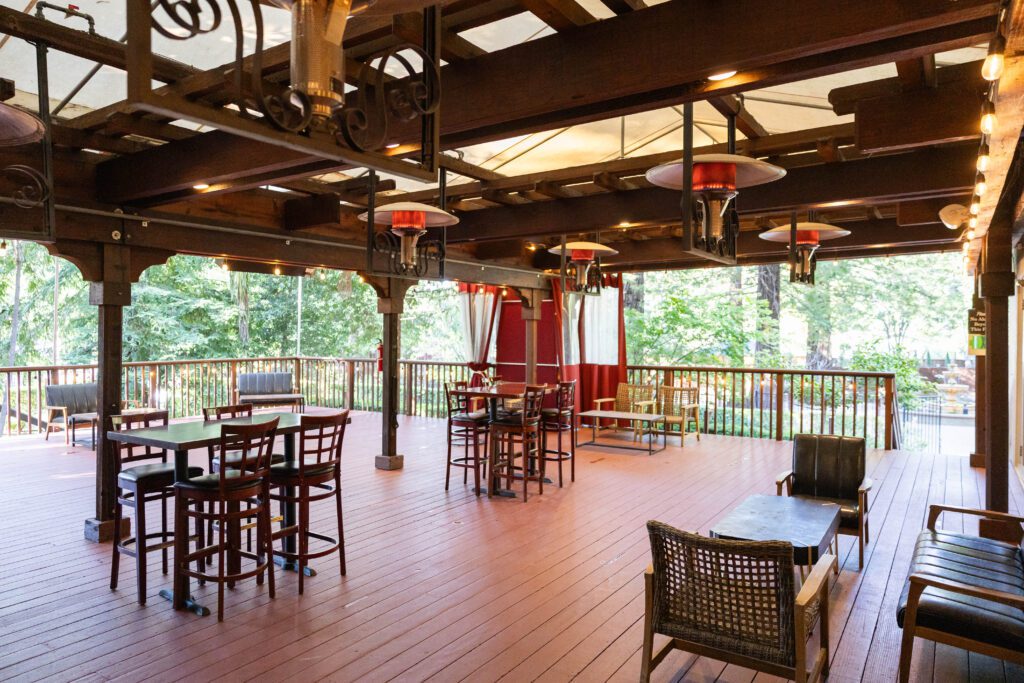 Redwood event center deer park villa backdeck