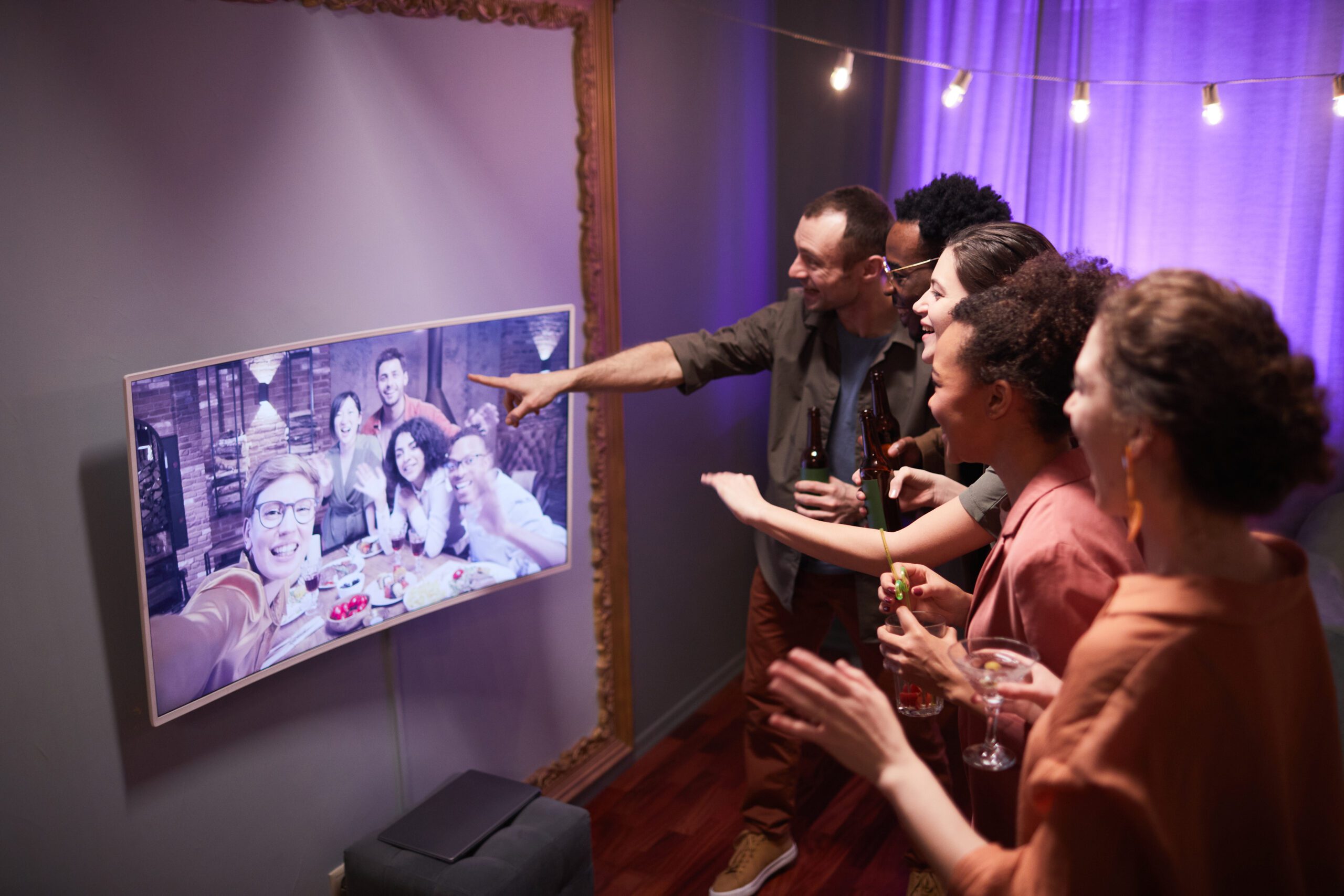 Interactive activation and photo moment at a corporate event