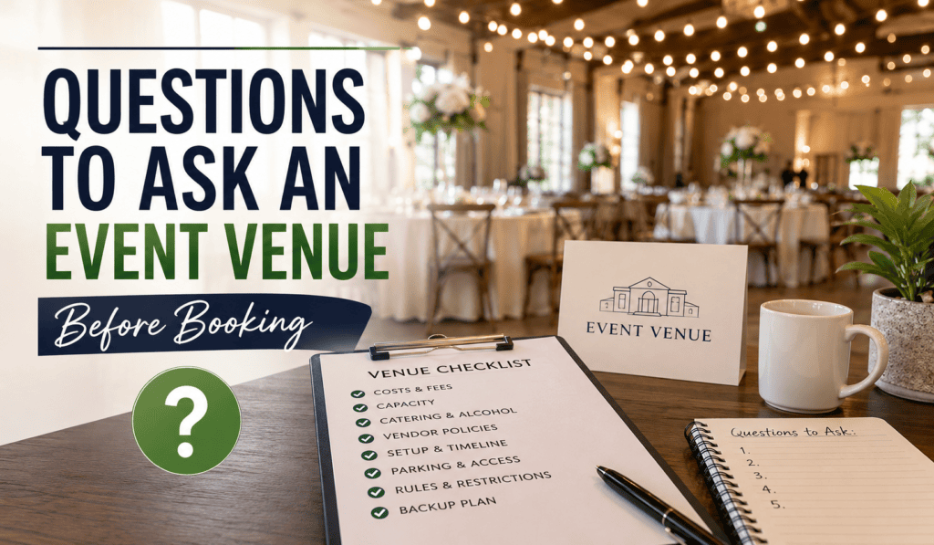 15 Essential Questions to Ask an Event Venue Before Booking